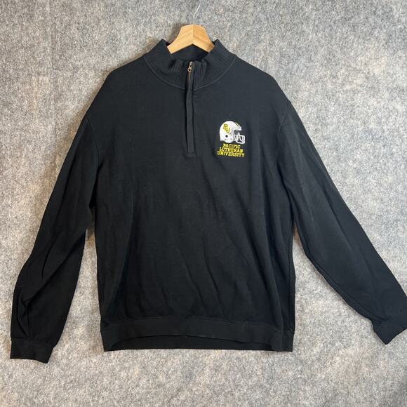 Cutter & Buck Pacific Lutheran University Lutes Football 1/4 Zip Sweater Mens XL - Picture 2 of 9